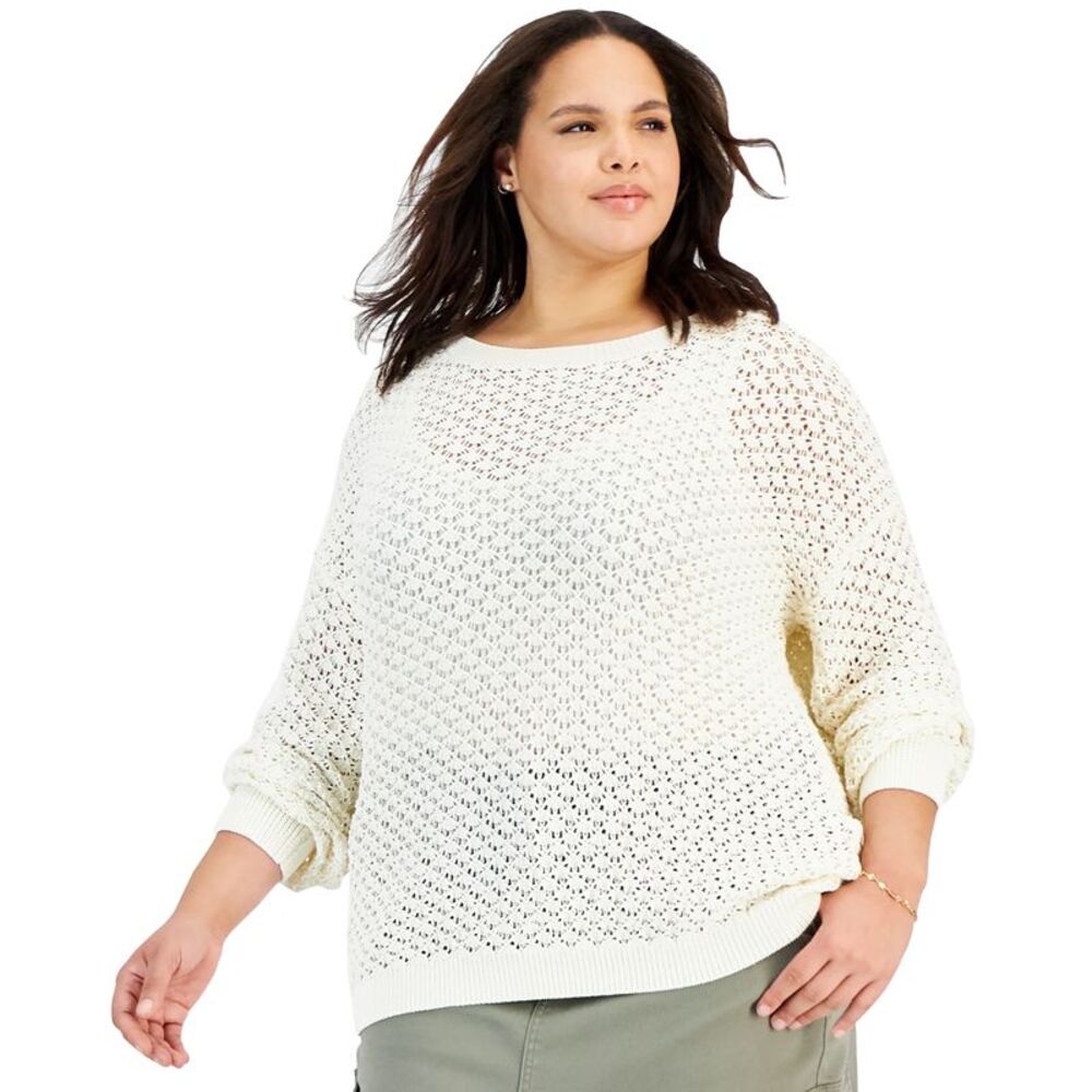 And Now This Plus Size Crocheted Sweater